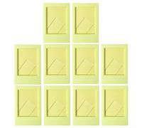 Lot de 10 mini cadres photo de 7,6 cm pour Fujifilm Instax - Présentoir en acrylique avec film de protection vertical et horizontal (thé vert)