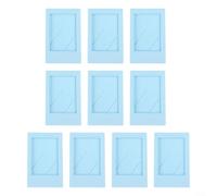 Lot de 10 mini cadres photo durables pour photos de 5 x 7,6 cm avec film protecteur (thé vert)