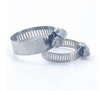 Lot de 10 mini colliers de serrage en acier inoxydable for tuyaux - Colliers de serrage réglables for applications domestiques et automobiles(18-29mm)