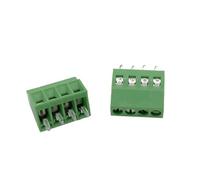 Lot de 10 mini-connecteurs de carte PCB KF128 for fils, pas de 2,54 mm, 2/3/4/5/6/7/9/10/12 broches, bornier à vis, câble 26-18 AWG(4Pin 10Pcs)