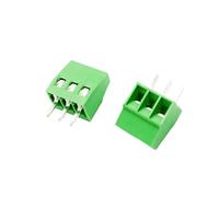 Lot de 10 mini-connecteurs de carte PCB KF128 for fils, pas de 2,54 mm, 2/3/4/5/6/7/9/10/12 broches, bornier à vis, câble 26-18 AWG(3Pin 10Pcs)