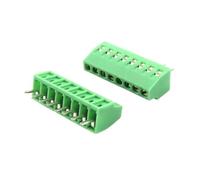Lot de 10 mini-connecteurs de carte PCB KF128 for fils, pas de 2,54 mm, 2/3/4/5/6/7/9/10/12 broches, bornier à vis, câble 26-18 AWG(9Pin 10Pcs)