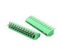 Lot de 10 mini-connecteurs de carte PCB KF128 for fils, pas de 2,54 mm, 2/3/4/5/6/7/9/10/12 broches, bornier à vis, câble 26-18 AWG(12Pin 10Pcs)