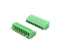 Lot de 10 mini-connecteurs de carte PCB KF128 for fils, pas de 2,54 mm, 2/3/4/5/6/7/9/10/12 broches, bornier à vis, câble 26-18 AWG(8Pin 10Pcs)