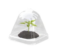 Lot de 10 Mini couvercles de Pot pour - Cloches de Serre Transparentes - pour l'isolation, la Culture des Fleurs de Jardin, contrôle de l'humidité et Serre avec Protection Contre la Pluie