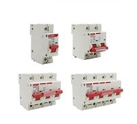 Lot de 10 mini-disjoncteurs solaires DC 1000 V 1P 2P 3P 4P 80 A 100 A 125 A, protection contre les surcharges, for système photovoltaïque(100a,DC 2P)