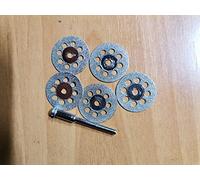Lot de 10 mini disques de scie diamant pour outil rotatif Dremel - Accessoires de coupe et de meulage à grande vitesse (30 mm avec trous)