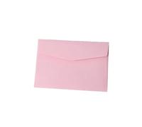 Lot de 10 mini enveloppes vierges couleur bonbon, macaron, for cartes vœux, emballage, d'invitation, envois postaux Pour les mariages ou autres événements(Pink)