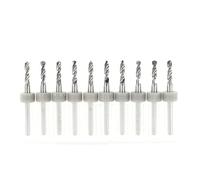 Lot de 10 mini-forets en carbure for perçage circuits imprimés CNC(10pcs 2.1mm)