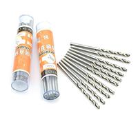 Lot de 10 mini forets hélicoïdaux HSS 0,6 mm pour perceuse électrique à tige droite
