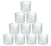 Lot de 10 mini gobelets doseurs de 2 à 20 ml en plastique transparent pour médicaments, laboratoire, cuisine