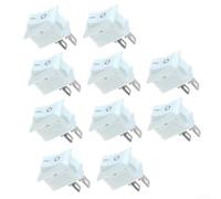 Lot de 10 mini interrupteurs à bascule 2 bornes ON-OFF SPST 125 VAC 6 A 250 VAC 3 A pour appareils électriques et contrôle de l'alimentation Blanc