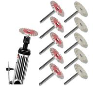 Lot de 10 mini lames de scie diamant de 40 mm pour gravure de métal, disque de coupe diamant, lames de scie diamant pour granit, marbre, céramique, porcelaine (5 de chaque)