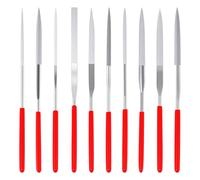 Lot de 10 mini limes diamantées 3 mm x 140 mm - Petite lime diamantée - Limes cannelées en métal - Outils pour le travail de précision du métal - Impression 3D - Outil de sculpture du bois