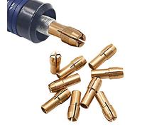 Lot De 10 Mini Mandrins En Laiton De Précision 0,5-3,2 Mm Pour Outils Rotatifs électriques - Pince De Serrage Pour Perceuse Dremel
