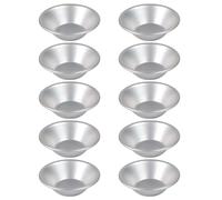 Lot de 10 mini moules de cuisson en alliage d'aluminium pour utilisation en cuisine, résistant aux hautes températures