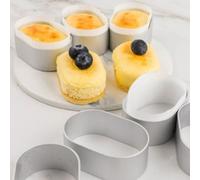 Lot de 10 mini moules en aluminium pour cuisson de gâteaux au fromage et desserts, démoulage facile, chauffage uniforme pour de meilleurs résultats