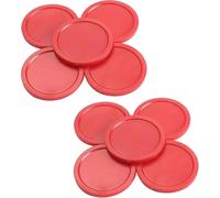 Lot de 10 mini palets rouges de 50 mm pour table de hockey, table pour enfants, pratique et attrayant, jeux d'arcade et de table de hockey sur air