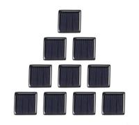 Lot de 10 mini panneaux solaires 1,5 V 60 mA 0,09 W 30 mm x 30 mm silicium polycristallin pour projets solaires à faire soi-même