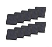 Lot de 10 mini panneaux solaires 1,5 V 60 mA 0,09 W 30 mm x 30 mm silicium polycristallin pour projets solaires à faire soi-même
