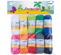 Lot de 10 mini-pelotes Amigurumi 10g Eté - Grundl - certifié Oeko-Tex(...) - 1 Multicolore 1 Multicolore G