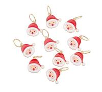 Lot de 10 mini pinces à cheveux en métal de 3 x 2 cm pour tresses de Noël - Mini pinces à cheveux décoratives - Accessoires pour dreadlocks - Pour fête, sapin de Noël