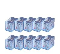 Lot de 10 mini relais micro MY3NJ HH53P MY3 11 broches DC12V/DC24V/DC110V/DC220V bobine électromagnétique intermédiaire à usage général(110V)