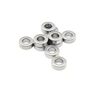 Lot de 10 mini-roulement à billes MR128ZZ 8 x 12 x 3,5 mm, en acier chromé ABEC-7