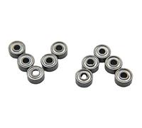 Lot de 10 mini roulements à billes Iron Shield 699zz Z1 en acier de qualité 2 mm x 6 mm x 3 mm