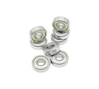 Lot de 10 mini roulements à billes radiaux à gorge profonde scellés en acier 609ZZ 9 x 24 x 7 mm 609-2Z