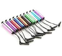 Lot de 10 mini stylets rétractables pour écran tactile capacitif pour smartphone, tablette, PC, téléphone - Couleur aléatoire - Accessoires de traitement astucieux