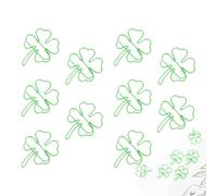 Lot de 10 mini trombones verts pour organiser des notes, collection de pinces vertes mignonnes pour journaux, scrapbooking, travail de bureau, documents volants, planificateurs, projets