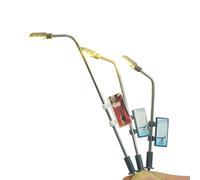 Lot de 10 modèles de lampadaires miniatures avec lumières LED blanches, pour bacs à sable, modèles miniatures de jardins et villes (1:150)