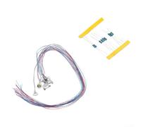 Lot de 10 modèles de réverbère fonctionnels pour dioramas ferroviaires HO OO avec éclairage blanc chaud et câblage prêt