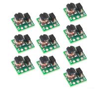 Lot de 10 modules convertisseur DC-DC 5 V 3,3 V Sortie 150 kHz Fréquence de fonctionnement 480 mA 5 V et 500 mA 3,3 V Courant maximum Compact 11 mm x 10,5 mm Vert PCB pour carte de développement (lot