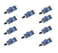 Lot de 10 modules de capteur de flamme - Module de détection de source infrarouge (4 fils)