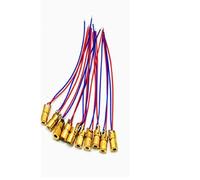 Lot de 10 modules de diode laser rouge 650 nm 1 mW CC 3 V 6 x 10 mm