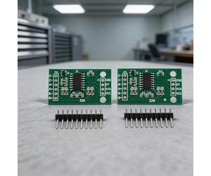 Lot de 10 modules de lecture HX711 pour cellule de charge prenant en charge les paramètres de gain programmables pour une acquisition précise des données de poids (violet)