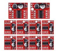 Lot de 10 modules de pilote de moteur 1,5 A 2 voies CC - Vitesse double pont H - Remplacement Stepper L298N