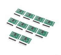 Lot de 10 modules d'interface de capteur de poids HX711 avec conversion A/D 24 bits pour Arduino et électronique DIY (petite carte)