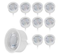 Lot de 10 modules LED 230V 3W pour spot encastrable MR16 Blanc chaud Remplacement GU10 Ø 50 mm 38°Angle d'éclairage