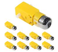 Lot de 10 moteurs à engrenages DC3V-12V DC pour 4 roues motrices / jouets / jouets d'avion - Numéro de charge : double axe 1:48 (10 moteurs).