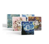 Lot de 10 motifs artistiques - Van Gogh Masterpieces autocollants pour interrupteur - La nuit étoilée, roses vintage, bol de tournesol et de roses, oliviers et fleurs d'amandier (ensemble Supersaver)