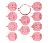 Lot de 10 moules à biscuits flexibles et antiadhésifs parfaits pour les friandises de Noël faites à la main