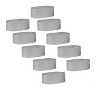 Lot de 10 moules à gâteau ovales en aluminium en forme d'œuf pour fromage à moitié cuit