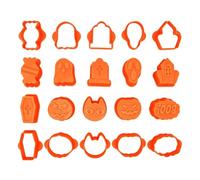Lot de 10 moules de cuisson Halloween pour gâteau crâne et pierre tombale
