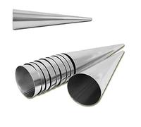 Lot de 10 moules en acier inoxydable (140 mm x 35 mm)