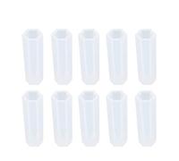 Lot de 10 moules en forme de tour de pointe en résine époxy pour bijoux, pendentifs, ornements en silicone, décoration d'intérieur, tour de point en résine époxy