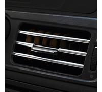 Lot de 10 moulures chromées pour pare-chocs avant de voiture en forme de U pour grille d'aération de voiture (E)