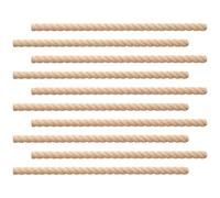 Lot de 10 moulures décoratives - Moulure de bobines en bois découpables - Fournitures de bricolage en bois non traité pour planche, projet, porte, meubles, panneaux, étagère de cheminée, armoire, mur
